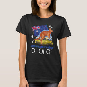 Australien Chant Känguru Patriotische Australische T-Shirt