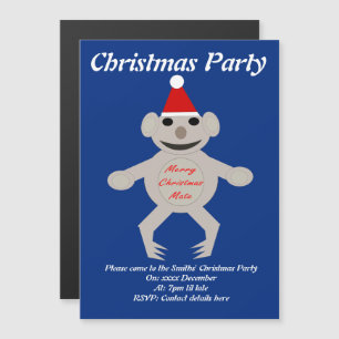 Australien Christmas Koala Bear Custom lädt Magneteinladung