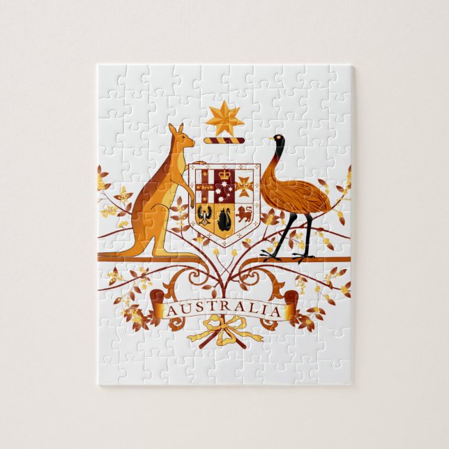 Australien COA Braun Puzzle (Vertikal)