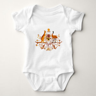 Australien COA Brown Baby Strampler