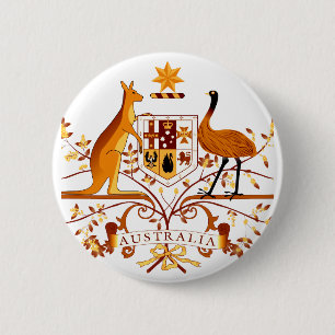 Australien COA Brown Button