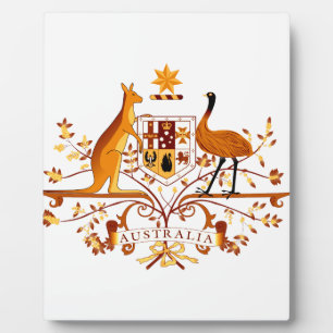 Australien COA Brown Fotoplatte