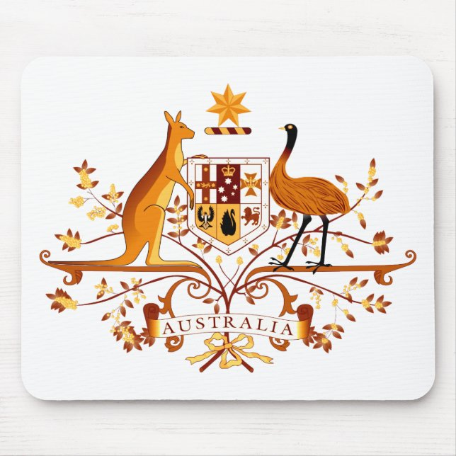 Australien COA Brown Mousepad (Vorne)