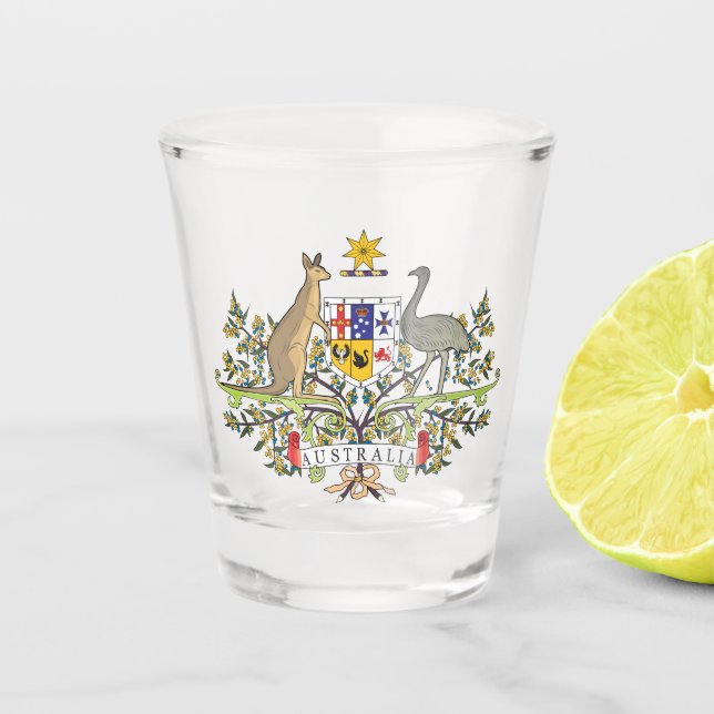Australien COA Schnapsglas (Vorderseite)
