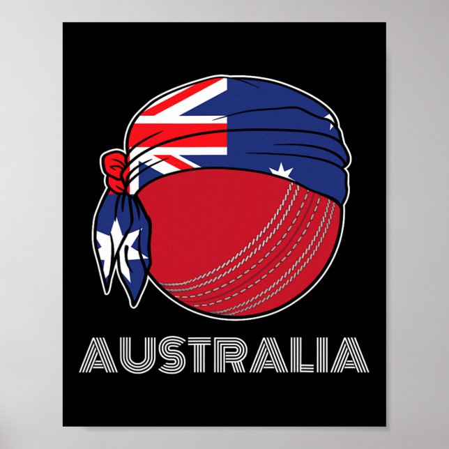 Australien Cricket Kit Australischer International Poster (Vorne)