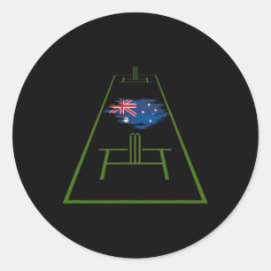 Australien Cricket Trikot Gelb Cricket Australien  Runder Aufkleber