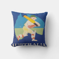 Australien Cricket Vintage Reisedruck.