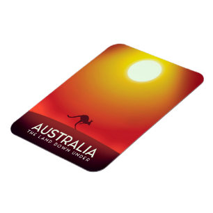 Australien " Das Land unter" Urlaubstext. Magnet