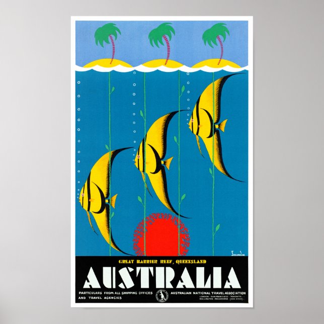 Australien Das Vintage Travel Poster (Vorne)