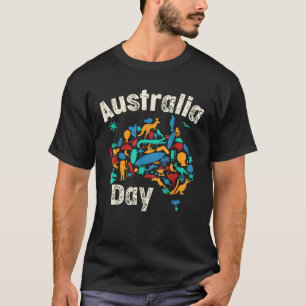 Australien Day Toddler Funny Animals Australische T-Shirt