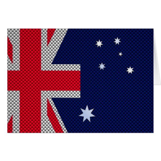 Australien Design in Carbon Fibre Chrome Style (Vorderseite (Horizontal))