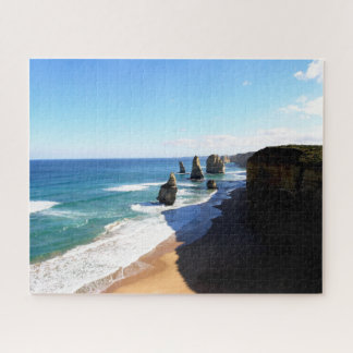 Australien Die Zwölf Apostles Beach Rock Formation Puzzle