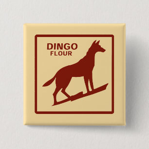 Australien - Dingo Mehl Button