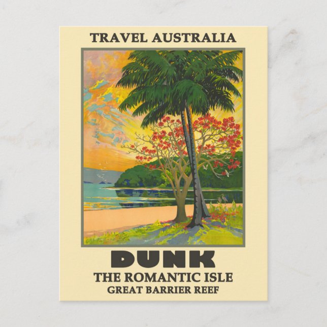 Australien Dunk Island, Great Barrier Beef Travel Postkarte (Vorderseite)