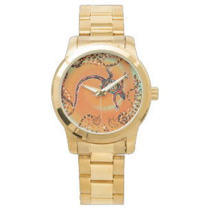 AUSTRALIEN-ECHSE-KUNST ARMBANDUHR