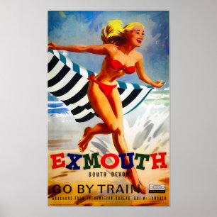 Australien Exmouth South Devon Vintage Poster