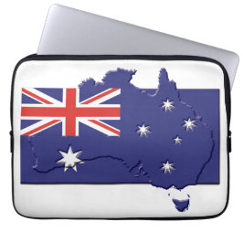 AUSTRALIEN Flag Map Patriotic Computer Laptopschutzhülle