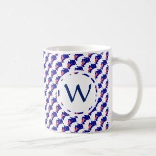 AUSTRALIEN Flag Patriotic Custom Monogram GOD BLES Kaffeetasse