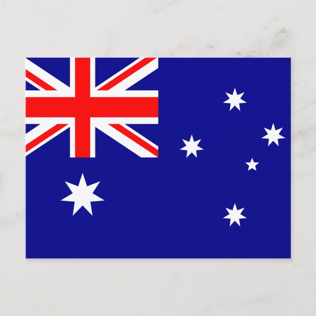 AUSTRALIEN FLAG POSTKARTE (Vorderseite)