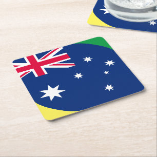 AUSTRALIEN FLAG RECHTECKIGER PAPPUNTERSETZER