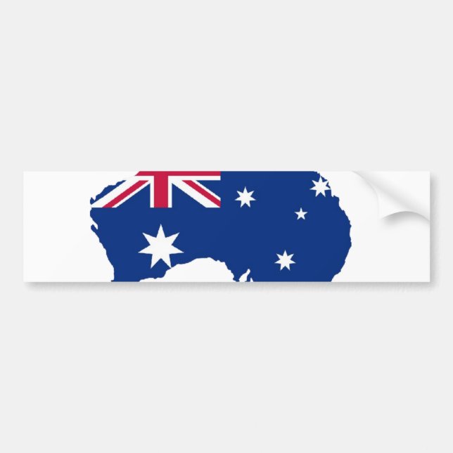 Australien Flagge Australia Style Design Autoaufkleber (Vorne)