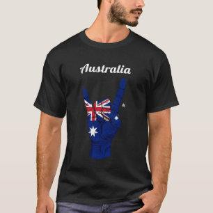 Australien-Flagge Australische Wurzeln T-Shirt