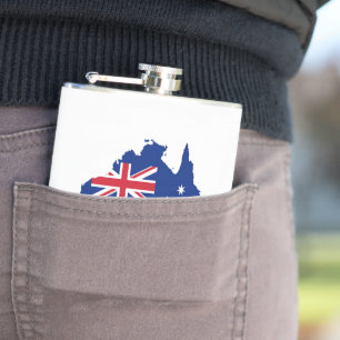 Australien-Flagge Flachmann