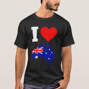 Australien Flagge für Australien I Liebe Australie T-Shirt