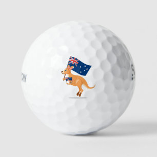 Australien-Flagge-Känguru-Golfbälle Golfball