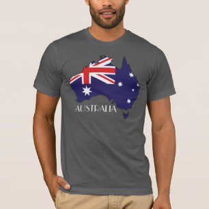 Australien Flagge-Karte Shirt