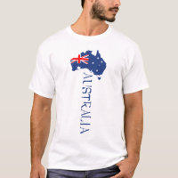 Australien Flagge Karte