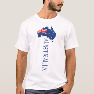 Australien Flagge Karte T-Shirt