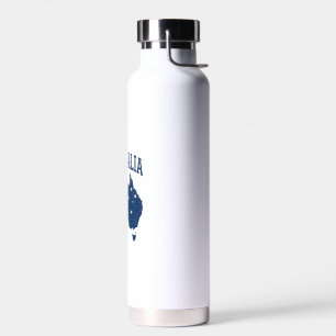 Australien Flagge Karte Vintage abgenutzt Grafik_1 Trinkflasche