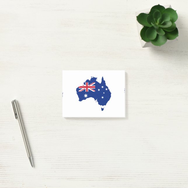 Australien-Flagge Post-it Klebezettel (Büro)