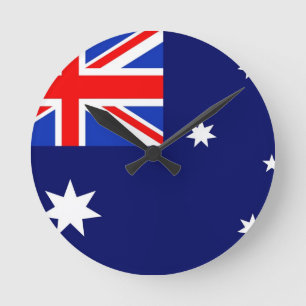 Australien-Flagge Runde Wanduhr