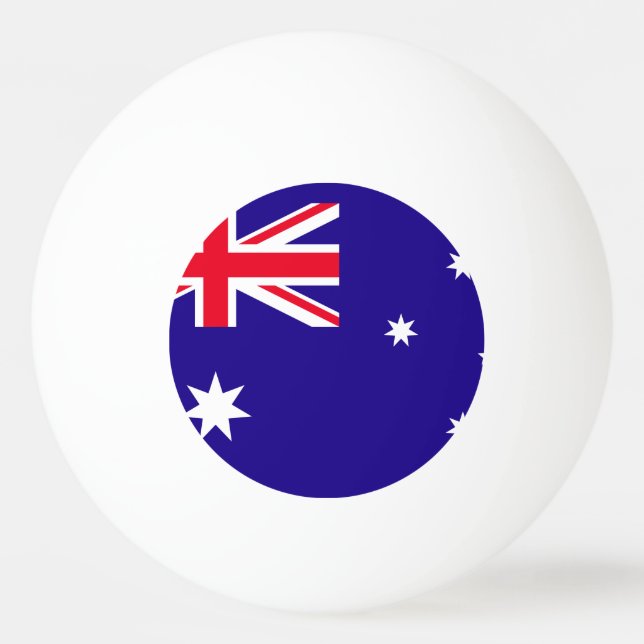Australien-Flagge Tischtennisball (Vorderseite)