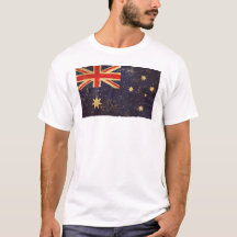 Australien Flagge Vintage-Design Herren Weiß