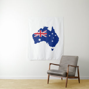 Australien-Flagge Wandteppich