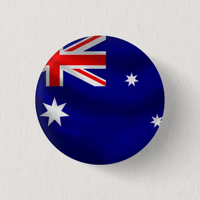 Australien-Flaggen-Knopf Button (Vorderseite)