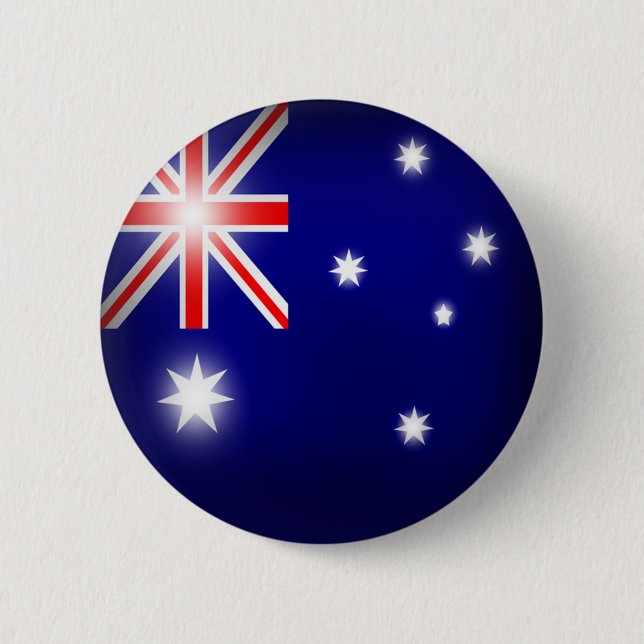 Australien-Flaggen-Knopf Button (Vorderseite)