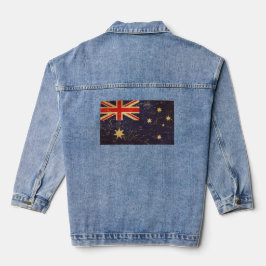 Australien Flaggen Vintages Design Frauen Jeansjacke