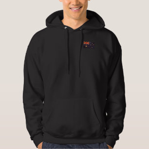 Australien Flaggen Vintages Design Männerschwarz Hoodie