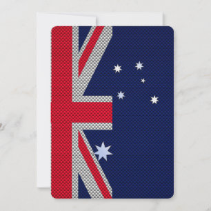 Australien Flaggendesign im Carbon Fibre Chrome St