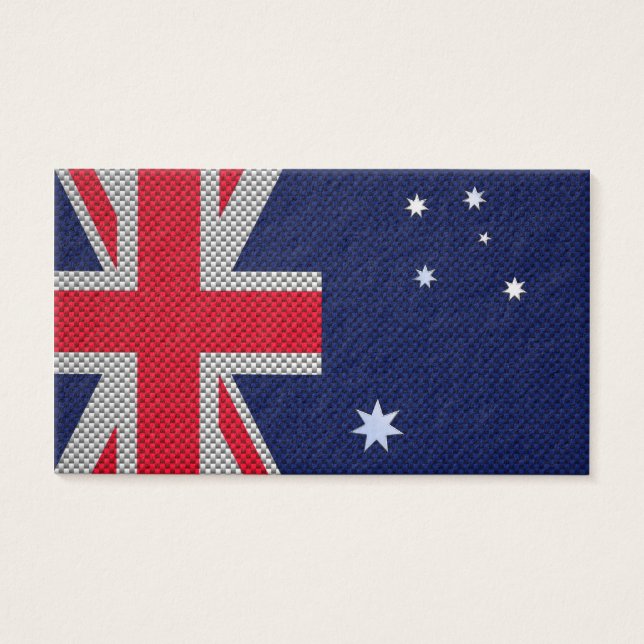 Australien Flaggendesign im Carbon Fibre Chrome St (Vorderseite)
