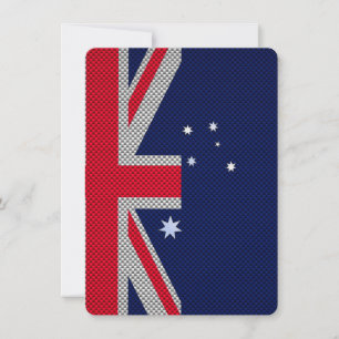 Australien Flaggendesign im Carbon Fibre Chrome St