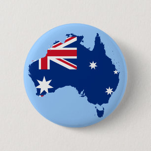 Australien-Flaggenkarte Button
