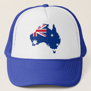 Australien-Flaggenkarte Truckerkappe