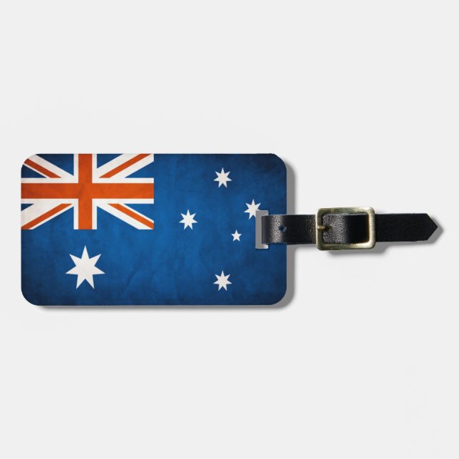 Australien Flaggenkennzeichnung Gepäckanhänger (Vorderseite horizontal)