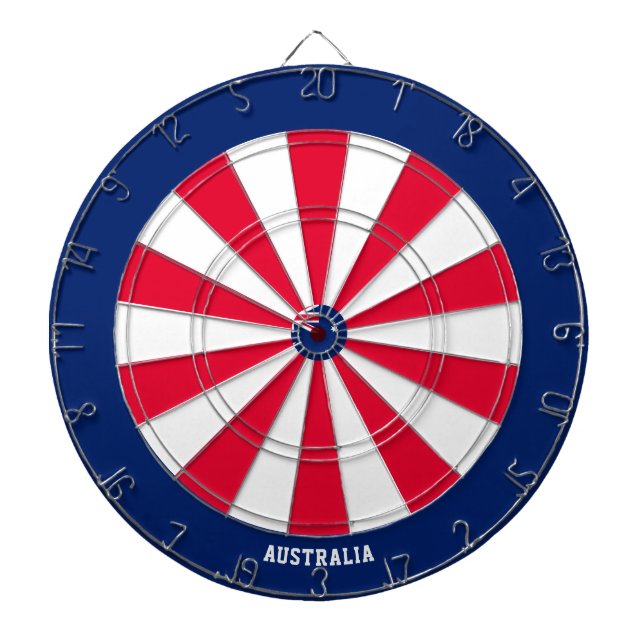 Australien Flaggenpatrons Bullseye Dartscheibe (vorne)