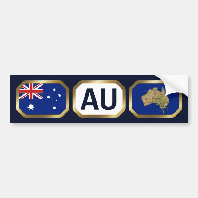 Australien Flaggenplan-Autoaufkleber Autoaufkleber (Vorne)